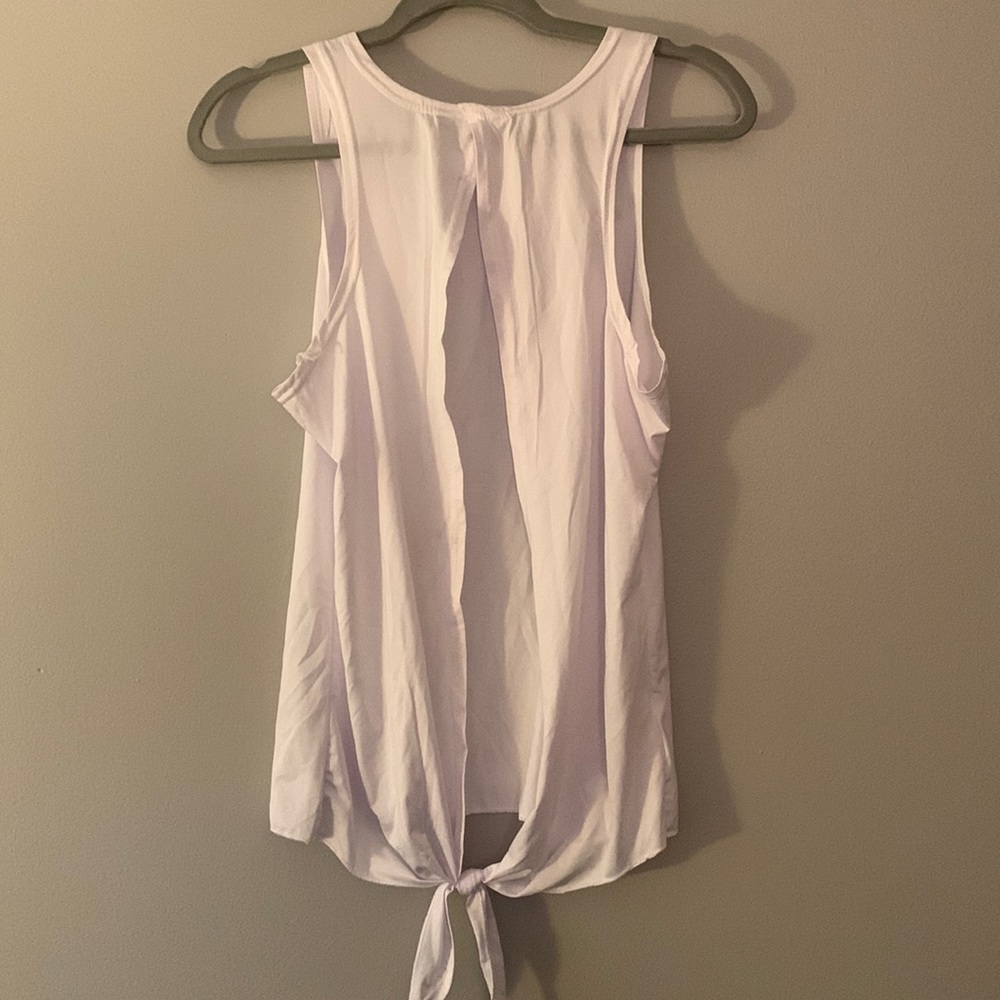 FABLETICS: White work out Tank with Open Back